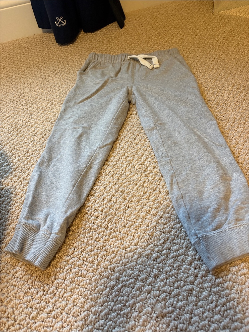 Carter's Light Gray Kids Jogger Sweatpants with Drawstring 5T